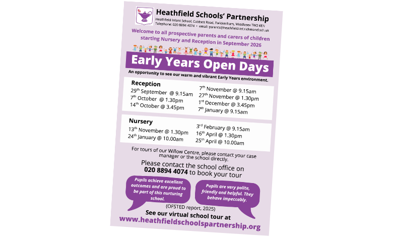 Nursery Open Sessions flyer